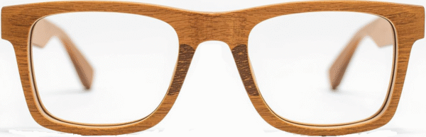 Lunette artisanale en bois acajou